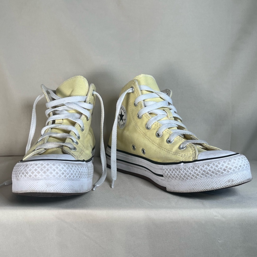 Classic Yellow Converse All-Star High-Top Kids Sneakers